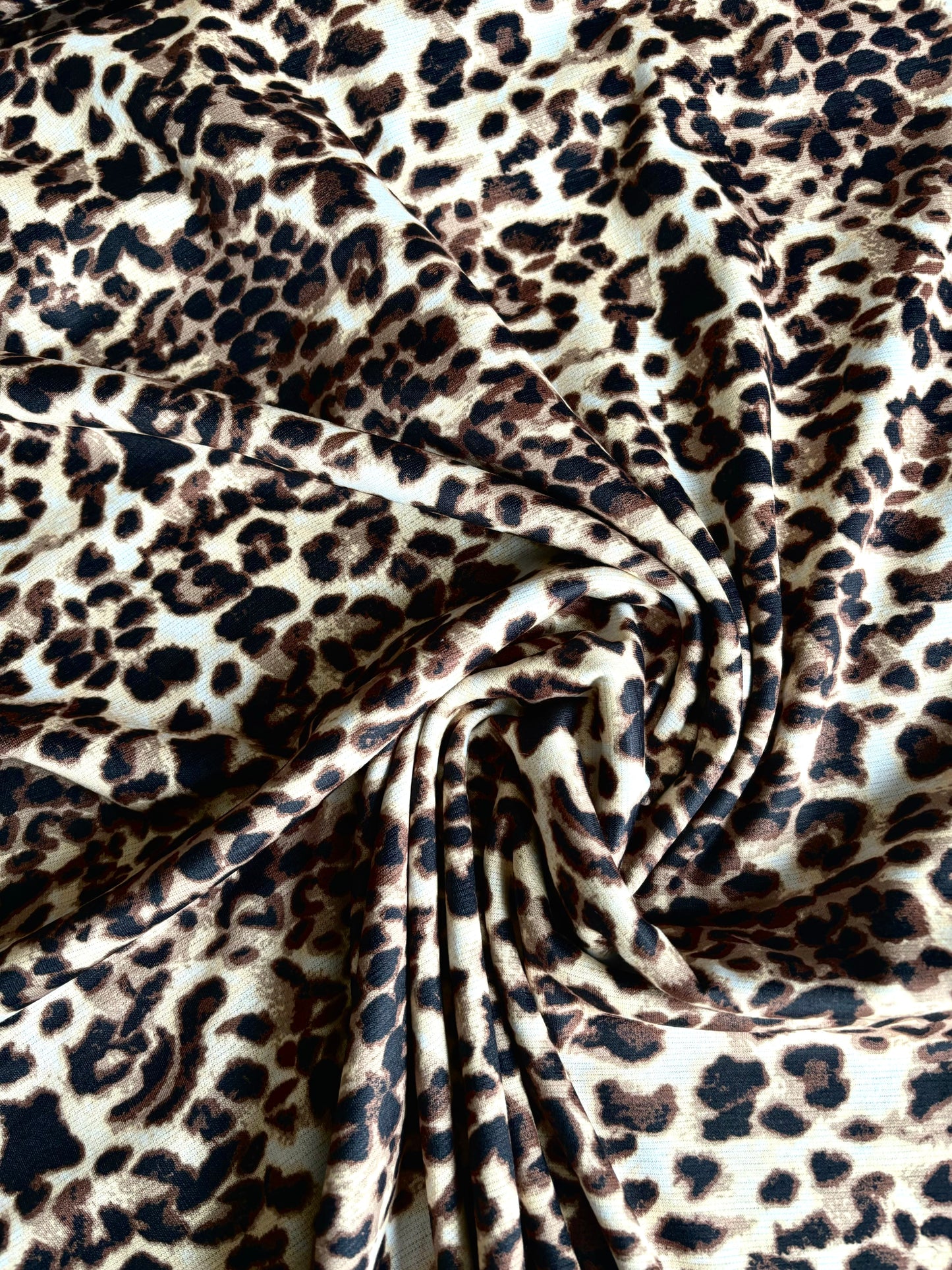 Leopard Print Sweatshirt (Alpine Fleece)