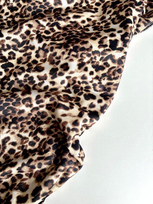 Leopard Print Sweatshirt (Alpine Fleece)