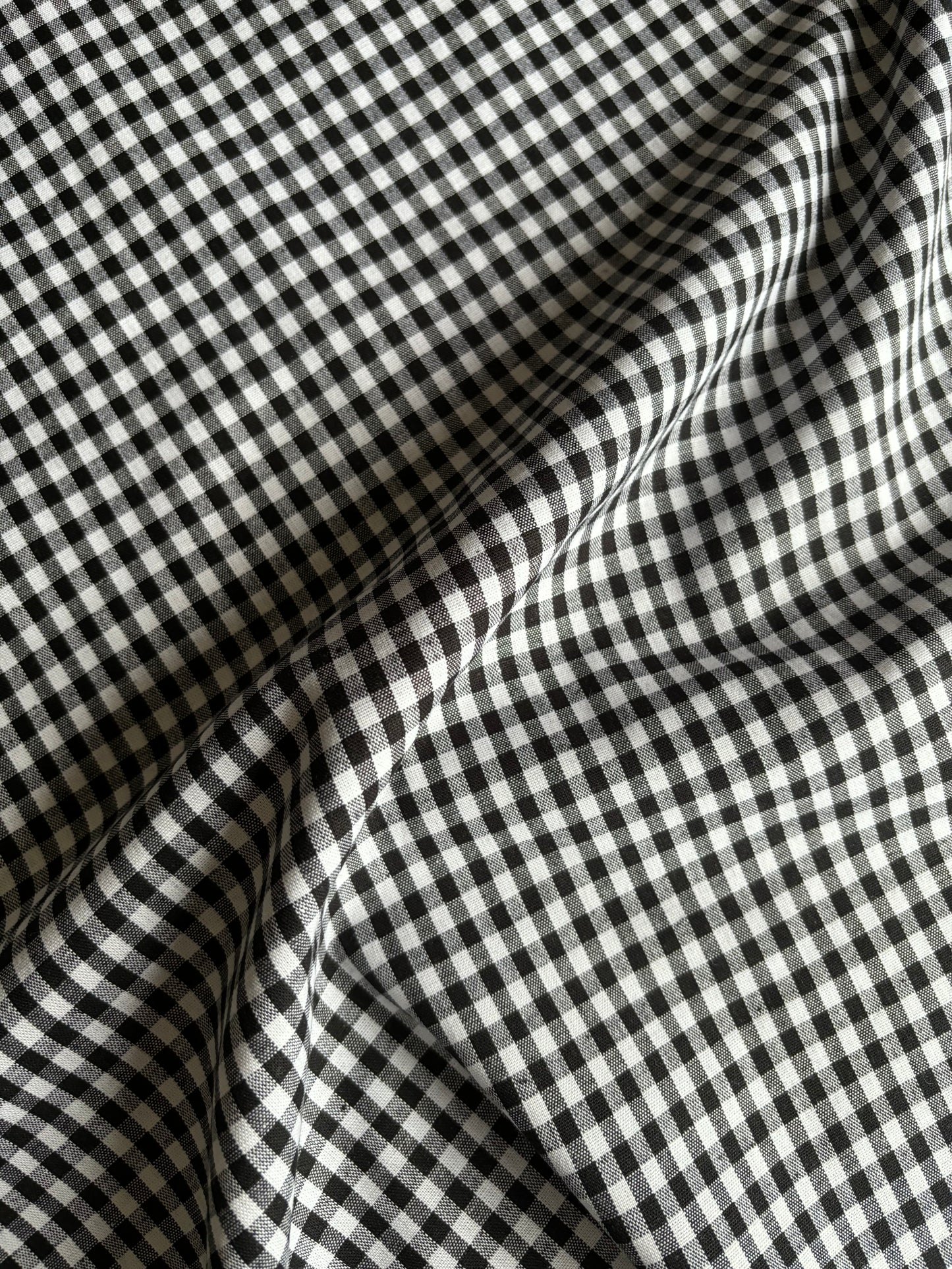 Mini Cotton Gingham - Black